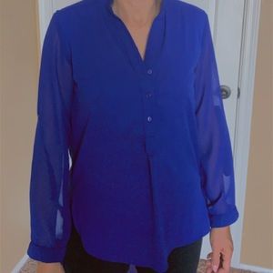 High to Low Blue Shirt